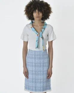 La Piscine Paris Haut en maille à col foulard Edward Achour*Femme Tops