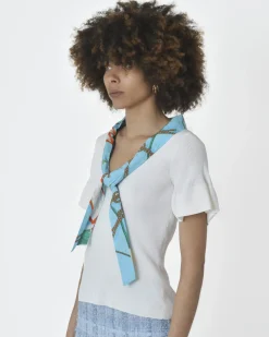 La Piscine Paris Haut en maille à col foulard Edward Achour*Femme Tops