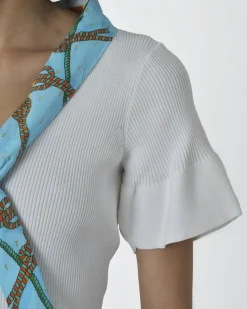 La Piscine Paris Haut en maille à col foulard Edward Achour*Femme Tops