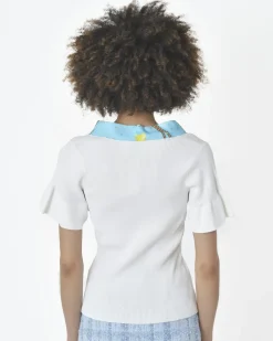 La Piscine Paris Haut en maille à col foulard Edward Achour*Femme Tops