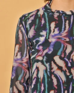 La Piscine Paris Haut en résille à imprimé Chloé Stora*Femme Tops