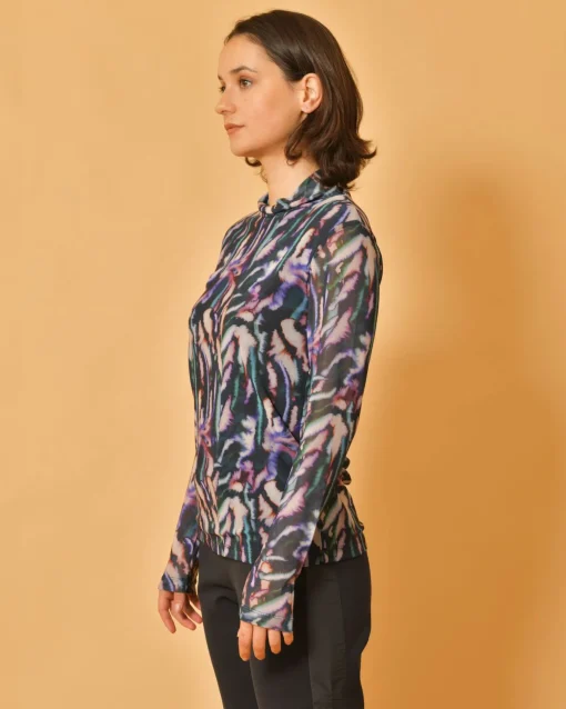 La Piscine Paris Haut en résille à imprimé Chloé Stora*Femme Tops