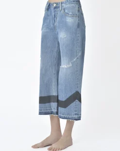 La Piscine Paris Jean denim effet déchiré Maurizio Massimino*Femme Jeans|Bas Femme