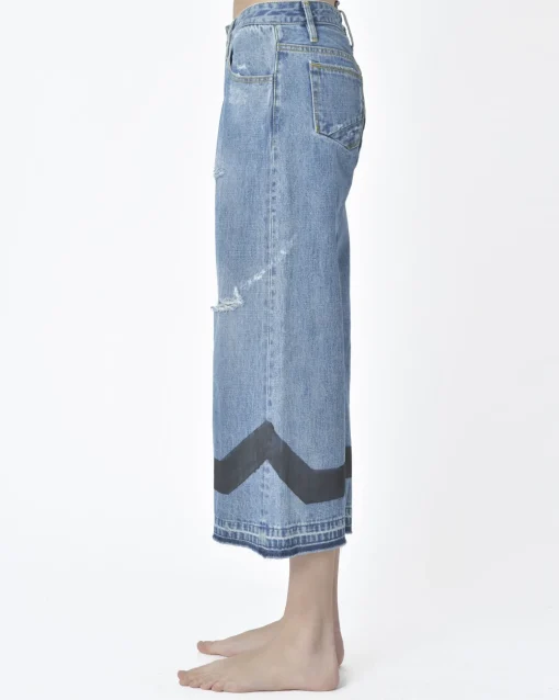 La Piscine Paris Jean denim effet déchiré Maurizio Massimino*Femme Jeans|Bas Femme