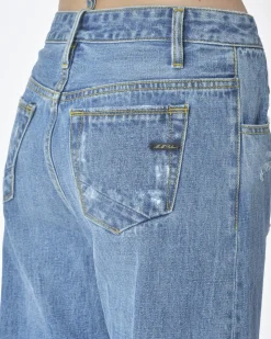 La Piscine Paris Jean denim effet déchiré Maurizio Massimino*Femme Jeans|Bas Femme