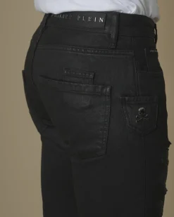 La Piscine Paris Jean destroy biker Philipp Plein*Homme Jeans
