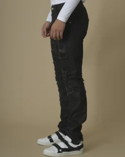 La Piscine Paris Jean destroy biker Philipp Plein*Homme Jeans