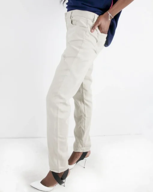 La Piscine Paris Jean droit crème à déchirures Jbrand*Femme Jeans