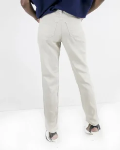 La Piscine Paris Jean droit crème à déchirures Jbrand*Femme Jeans