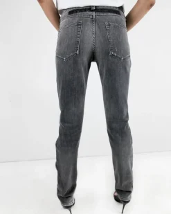 La Piscine Paris Jean droit en coton à déchirures John Galliano*Femme Jeans