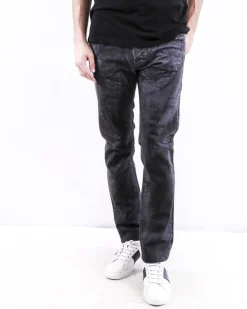 La Piscine Paris Jean droit en coton effet taché Each Other*Homme Jeans