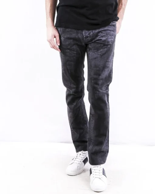 La Piscine Paris Jean droit en coton effet taché Each Other*Homme Jeans
