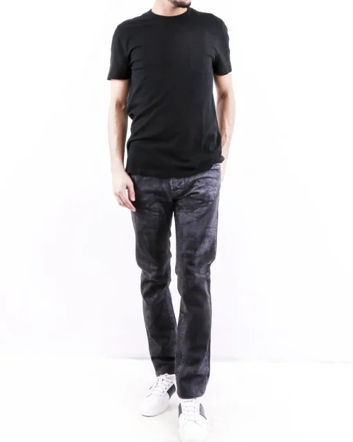 La Piscine Paris Jean droit en coton effet taché Each Other*Homme Jeans