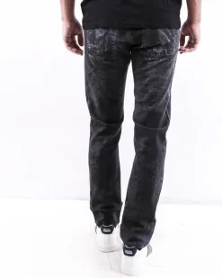 La Piscine Paris Jean droit en coton effet taché Each Other*Homme Jeans
