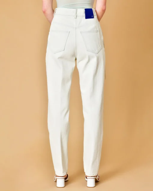 La Piscine Paris Jean en coton avec franges ornées de strass Forte Forte*Femme Jeans|Bas Femme