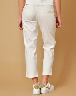 La Piscine Paris Jean en coton imprimés feuilles Lorena Antoniazzi*Femme Pantalons|Bas Femme