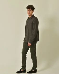 La Piscine Paris Jean en coton kaki slim AT.P.CO*Homme Jeans