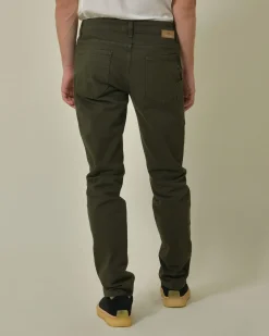 La Piscine Paris Jean en coton kaki slim AT.P.CO*Homme Jeans
