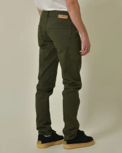 La Piscine Paris Jean en coton kaki slim AT.P.CO*Homme Jeans