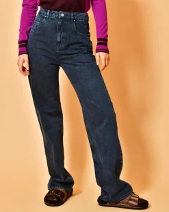 La Piscine Paris Jean en coton évasée Chloé Stora*Femme Jeans|Bas Femme