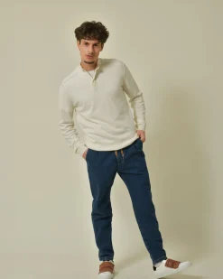 La Piscine Paris Jean fuselé en coton à pinces Daniele Alessandrini*Homme Jeans