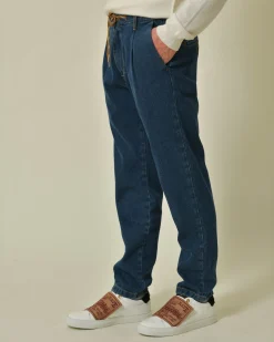 La Piscine Paris Jean fuselé en coton à pinces Daniele Alessandrini*Homme Jeans