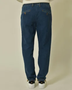La Piscine Paris Jean fuselé en coton à pinces Daniele Alessandrini*Homme Jeans