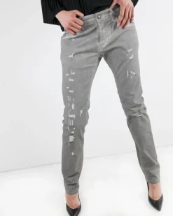 La Piscine Paris Jean délavé à effet dechiré Balmain*Femme Jeans