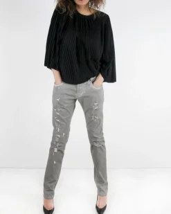 La Piscine Paris Jean délavé à effet dechiré Balmain*Femme Jeans