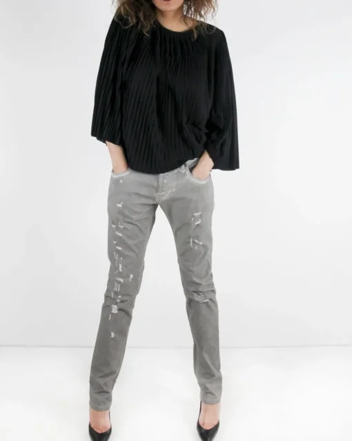 La Piscine Paris Jean délavé à effet dechiré Balmain*Femme Jeans