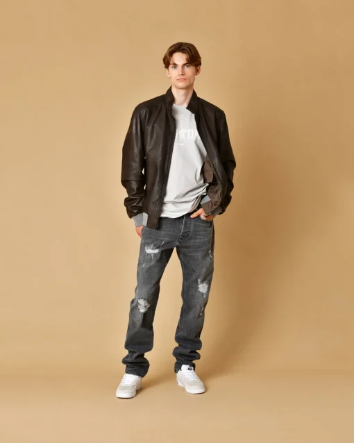 La Piscine Paris Jean délavé avec détails déchirés John Richmond*Homme Jeans