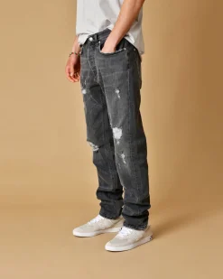 La Piscine Paris Jean délavé avec détails déchirés John Richmond*Homme Jeans