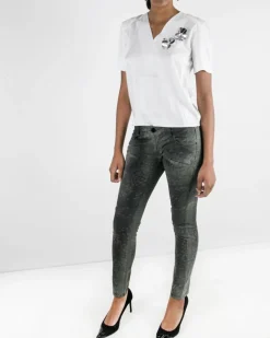 La Piscine Paris Jean à imprimé animal Balmain*Femme Jeans