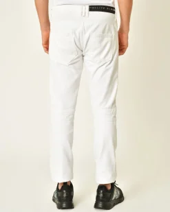 La Piscine Paris Jean motard en coton Philipp Plein*Homme Jeans