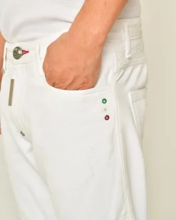 La Piscine Paris Jean motard en coton Philipp Plein*Homme Jeans