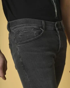 La Piscine Paris Jean skinny en coton à déchirure Dondup*Homme Jeans