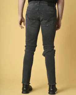 La Piscine Paris Jean skinny en coton à déchirure Dondup*Homme Jeans