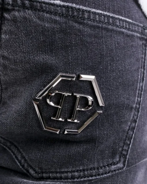 La Piscine Paris Jean skinny matelassé Philipp Plein*Homme Jeans