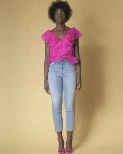 La Piscine Paris Jean skinny raccourci Space Simona Corsellini*Femme Jeans