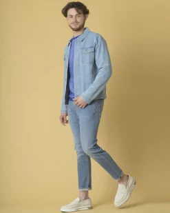 La Piscine Paris Jean slim clair délavé 3D*Homme Jeans