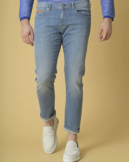 La Piscine Paris Jean slim clair délavé 3D*Homme Jeans