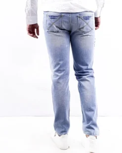 La Piscine Paris Jean slim en coton à patch Each Other*Homme Jeans