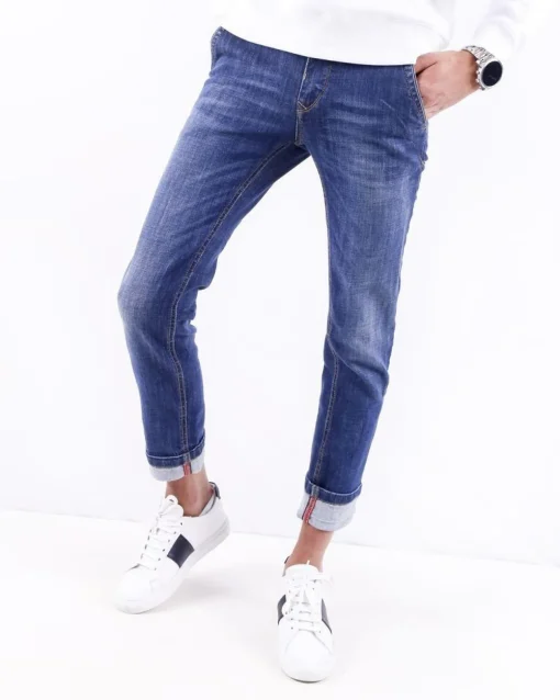 La Piscine Paris Jean slim en coton délavé 3D*Homme Jeans