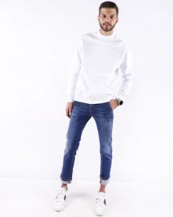 La Piscine Paris Jean slim en coton délavé 3D*Homme Jeans