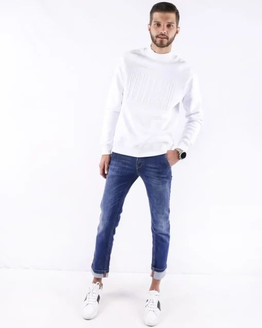 La Piscine Paris Jean slim en coton délavé 3D*Homme Jeans