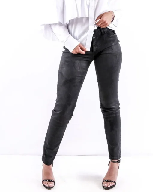 La Piscine Paris Jean slim délavé effet tache d'huile Just Cavalli*Femme Jeans