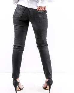 La Piscine Paris Jean slim délavé effet tache d'huile Just Cavalli*Femme Jeans