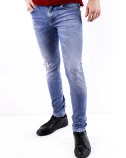 La Piscine Paris Jean super skinny en coton brut John Richmond*Homme Jeans