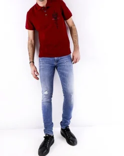 La Piscine Paris Jean super skinny en coton brut John Richmond*Homme Jeans