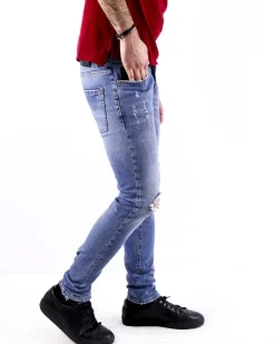 La Piscine Paris Jean super skinny en coton brut John Richmond*Homme Jeans